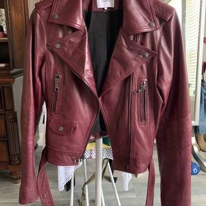 Parker Genuine Leather Moto Jacket by Parker